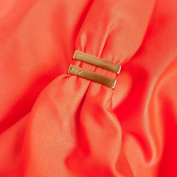 ViX Swimwear Bia Tube Bikini Top Peach Small Brand New NWT 24K Gold Details - Picture 10 of 10